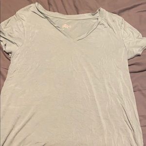 soft athletic t shirt mix of green grey and blue